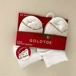 Gold Toe Little Girls' 6 Pack Flat Knit Quarter